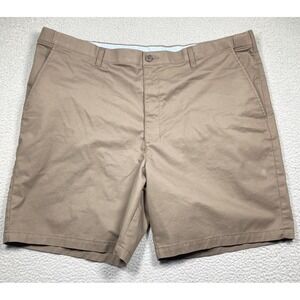 Croft & Barrow Shorts Men's‎ 44 Khaki 9 in. Inseam Flat Front Chino
